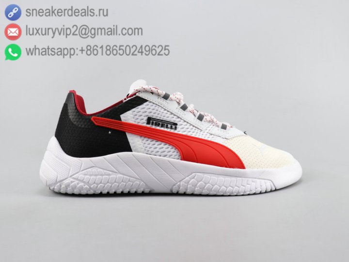 Puma Replicat x Pirelli Low Mesh Men Running Shoes White&Red Size 40-45